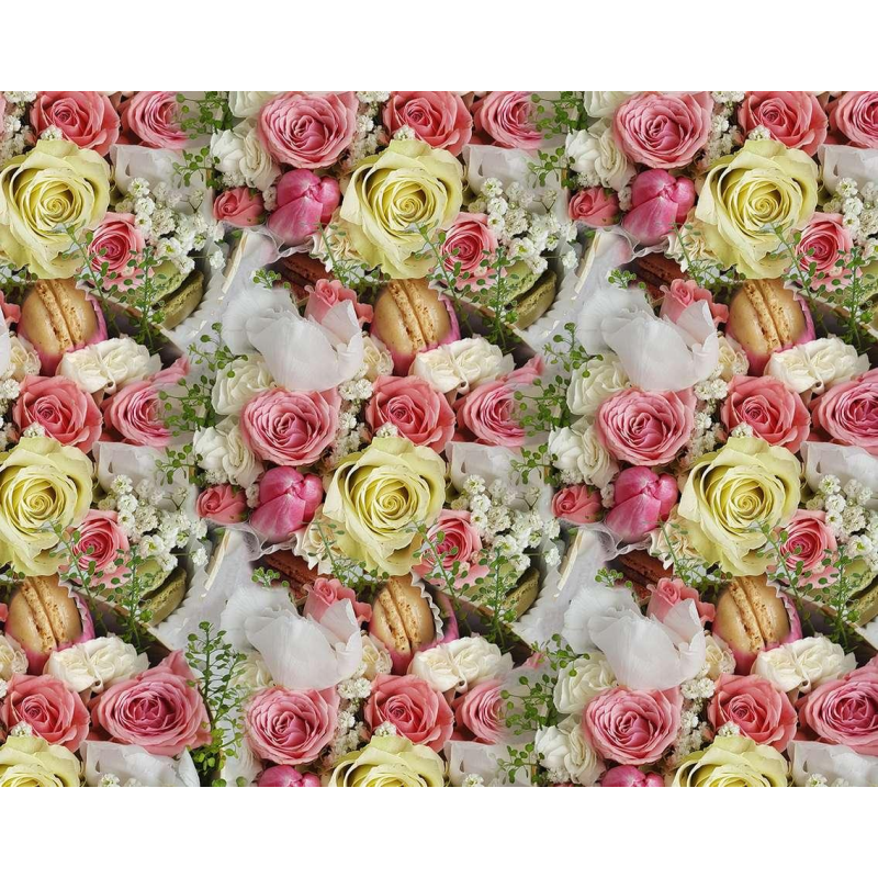 Крейдяний папір — макаруни з трояндами, Unison, PVM10-14 KNZ