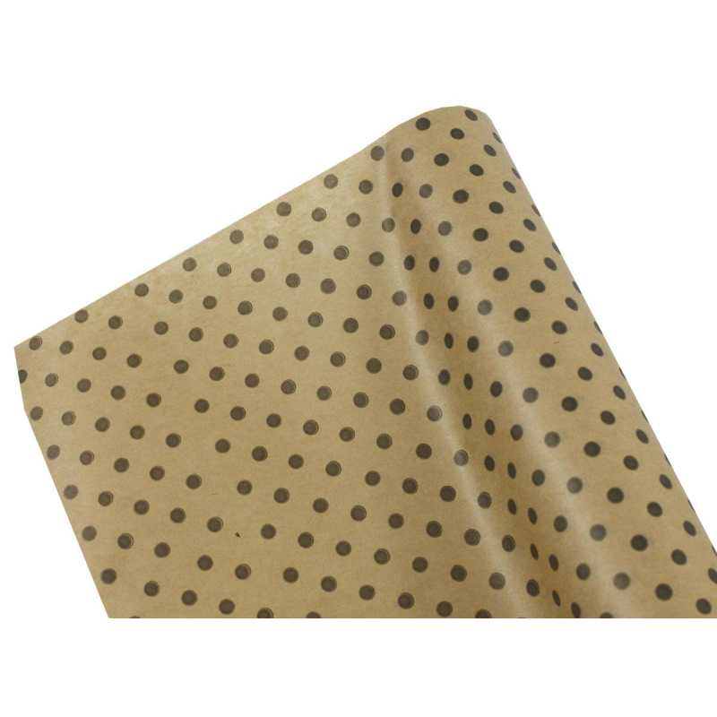 Крафт папір подарункова “Горошок на крафті“ 0,7х7м Пт 456.1 KNZ Крафт папір подарункова “Горошок на крафті“ 0,7х7м Пт 456.1 KNZ