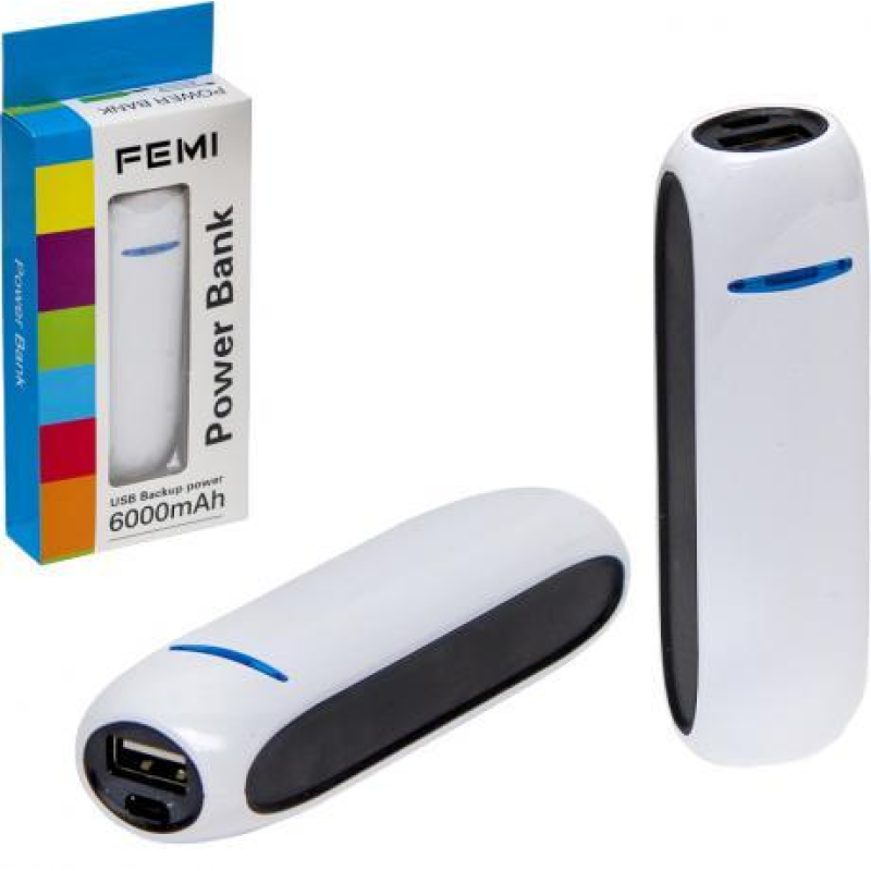 Портативний зарядний пристрій “Бочонок“ Power Bank 2600 mAh KNZ Портативний зарядний пристрій “Бочонок“ Power Bank 2600 mAh KNZ