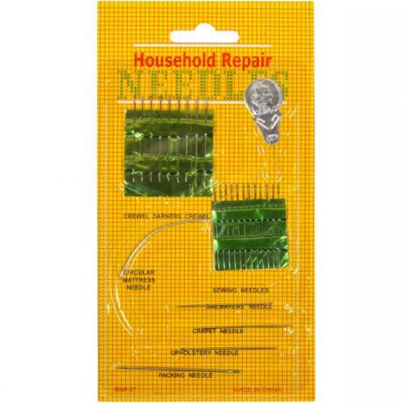 Набір голок для шиття на блістері 27шт 17*9,5см KNZ