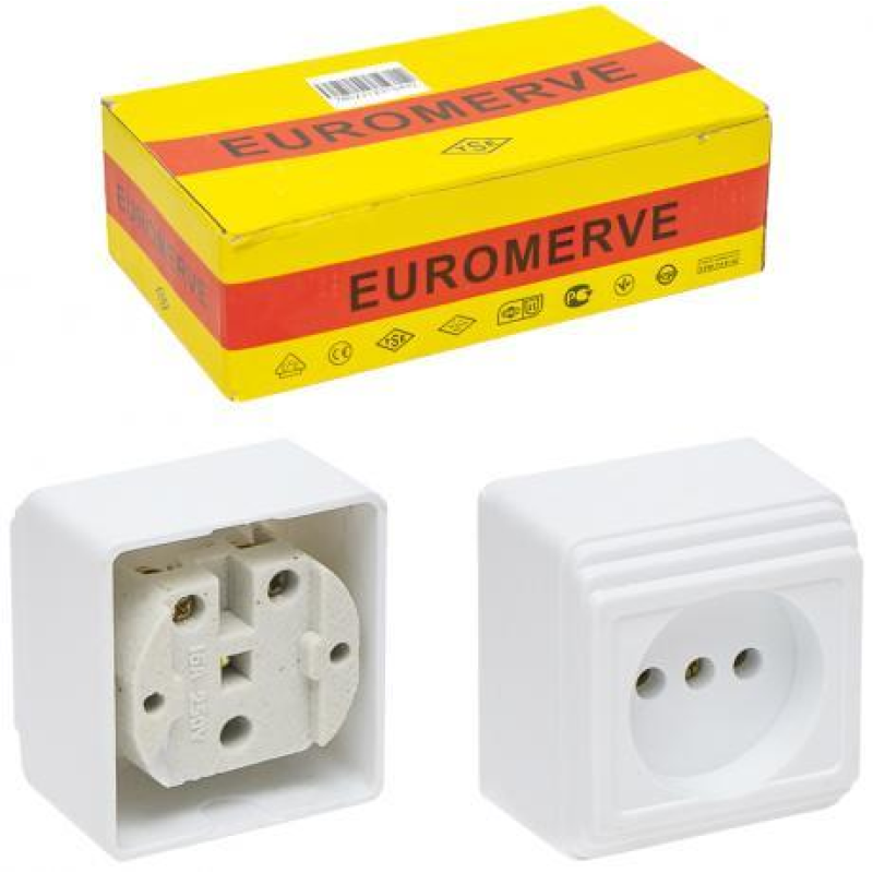 Розетка накладна одинарна KNZ Розетка накладна одинарна KNZ