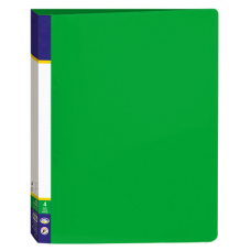Папка пластикова А4 на 4 кільця з двома кишенями зелена 30702-04 KNZ