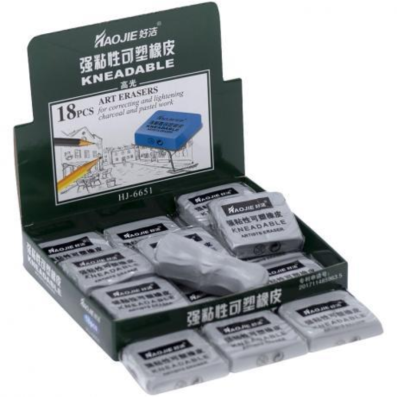 Ластик еластичний “клячка“ сірий для художніх робіт KNZ