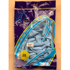 Кульки повітряні Balloons 10“ (26 см) пастель морська хвиля 25 шт/пач 1025-805 KNZ