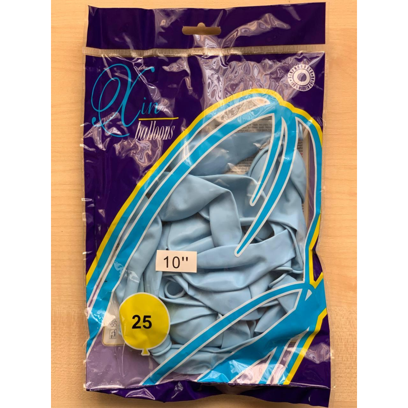 Кульки повітряні Balloons 10“ (26 см) пастель морська хвиля 25 шт/пач 1025-805 KNZ