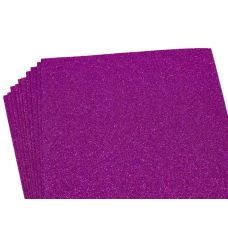 Фоаміран 1,7 мм яскраво-рожевий із глітером — 10листів, 17GLA4-005 KNZ