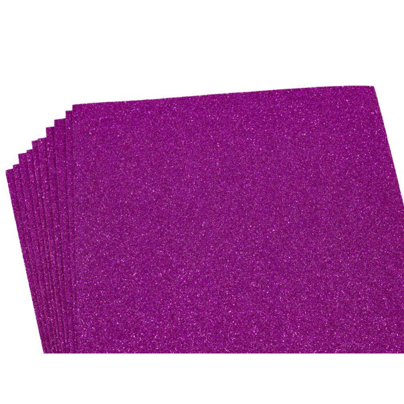 Фоаміран 1,7 мм яскраво-рожевий із глітером — 10листів, 17GLA4-005 KNZ Фоаміран 1,7 мм яскраво-рожевий із глітером — 10листів, 17GLA4-005 KNZ
