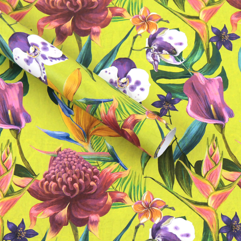 Папір для пакування подарунків Загадкові квіти, 10листів PCZ10070-10-469 KNZ