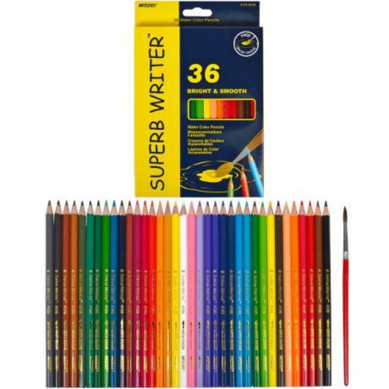Олівці кольорові акварельні 36 кольорів “MARCO“ Superb Writer з пензликом 4120-36CB KNZ