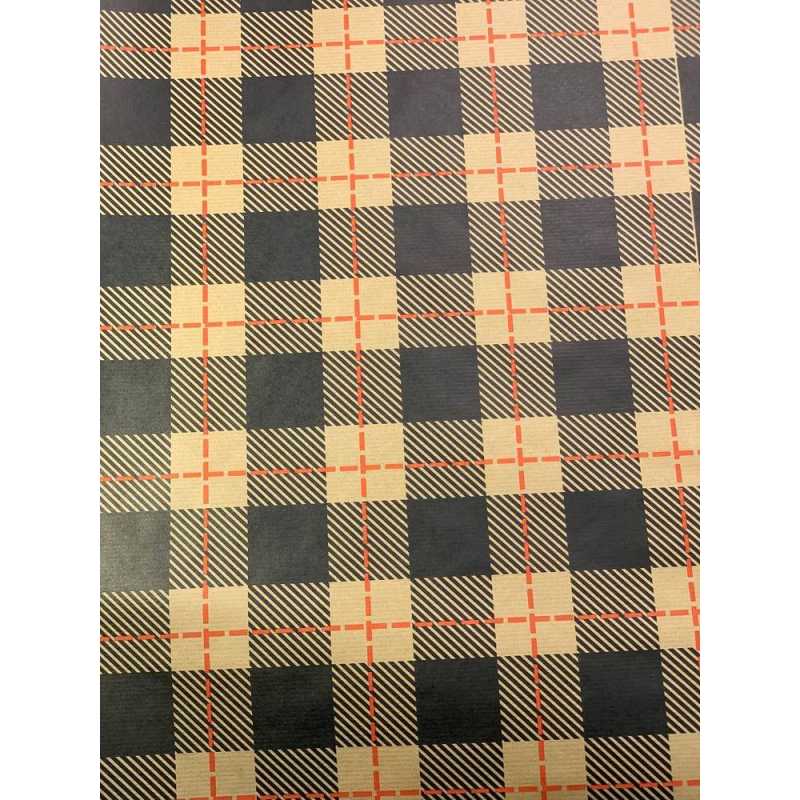 Крафт-папір двосторонній “Заштриховані квадрати“, 0,68х8м Пт-І-6 KNZ Крафт-папір двосторонній “Заштриховані квадрати“, 0,68х8м Пт-І-6 KNZ