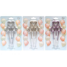 Набір свічок для торта 3шт JY-1061 KNZ