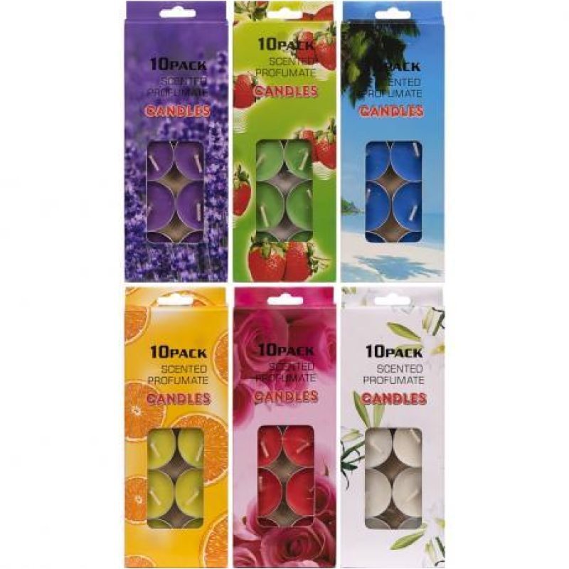 Свічки ароматичні, чайні таблетки 10 штук KNZ