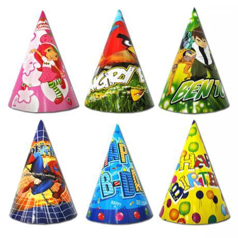 Ковпак дитячий 20 см “Мультик“ картон KNZ