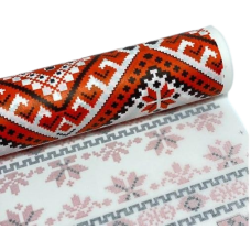 Крафт папір білий “орнамент“ 0,7х7м Пт 602 KNZ