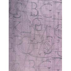 Папір для пакування подарунків 0,7 х 7м(Крафт — двостороння рожева срібна абстракція) Пт 500.9 KNZ