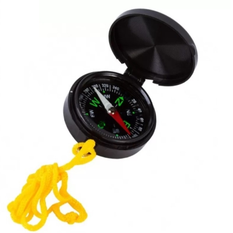 Компас складний пластиковий 40 мм зі шнурком KNZ Компас складний пластиковий 40 мм зі шнурком KNZ