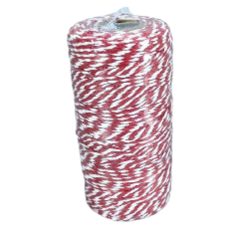 Мотузка червоно-біла 2 ммх100 м декоративна D06001 -red white KNZ