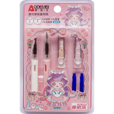 Набір пір“яних капсульних ручок 2шт “пише-стирає“ + змінні капсули сині “Odemei“ 5320 KNZ