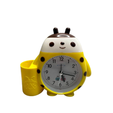 Годинник-будильник “Сонечко“ з підставкою-стаканом 15 см 4 кольори KNZ