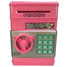 Скарбничка-сейф дитяча зі звуковим і світловим ефектом 19,5х13,5х13 см, 4 кольори KNZ