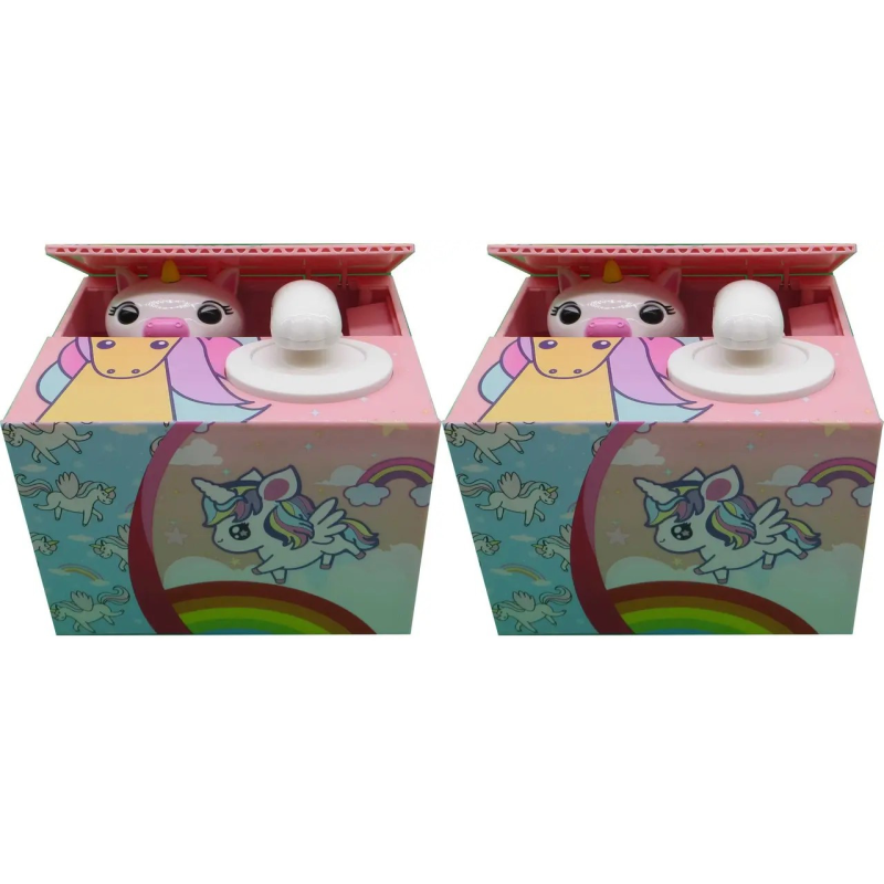 Скарбничка-дитяча інтерактивна “Єдиноріг“ 12х10х9 см, 3 види, на батарейках KNZ Скарбничка-дитяча інтерактивна “Єдиноріг“ 12х10х9 см, 3 види, на батарейках KNZ