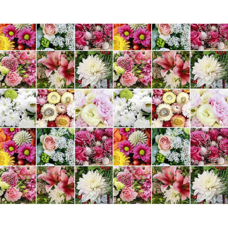 Крейдований папір -Квітковий мікс, Unison, PVM10-244 KNZ