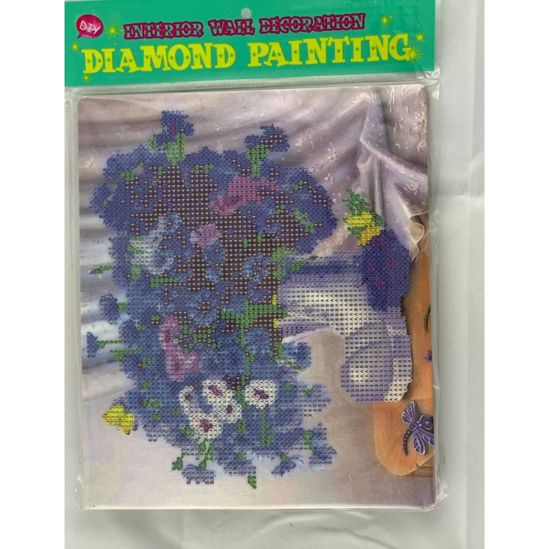 Алмазна мозаїка “Квіти“ 21х25см в ГРВ упаковці D21254 KNZ