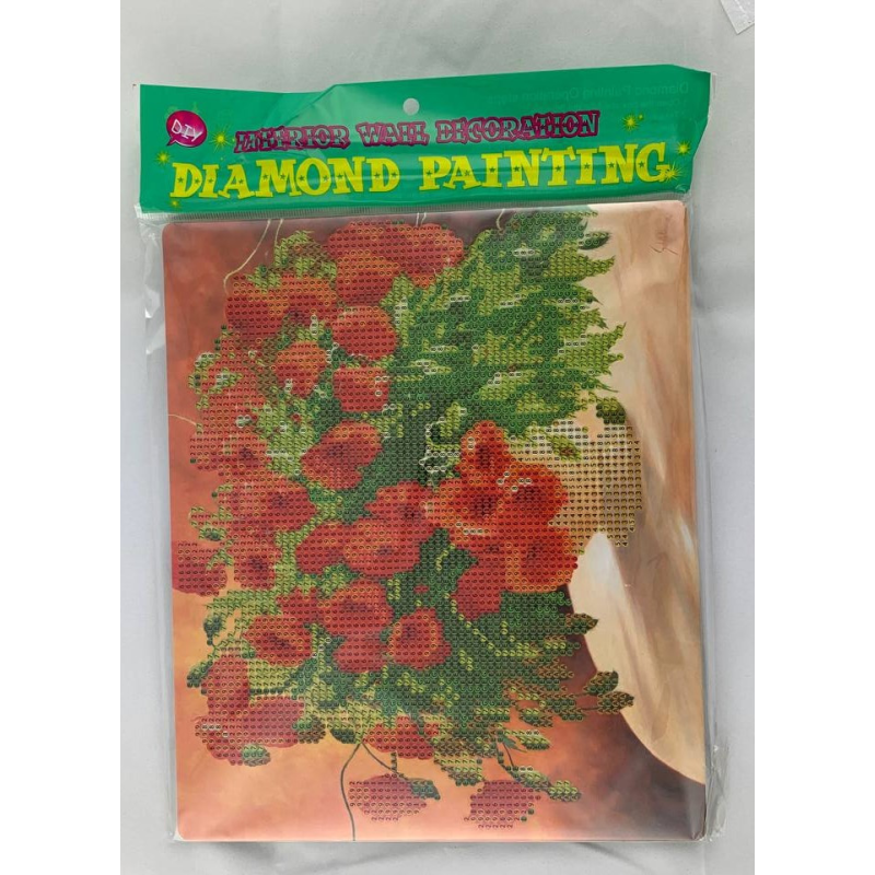 Алмазна мозаїка “Червоний букет“ 21х25см в ГРВ упаковці D21258 KNZ