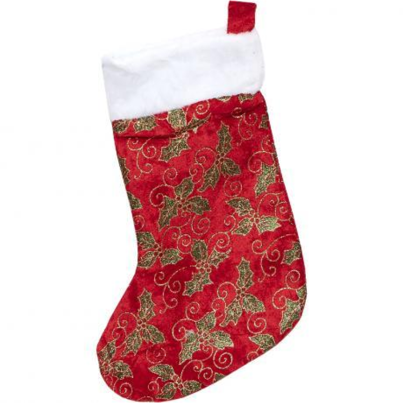 Чобіт для подарунків блискучий “Ялинка“ 40*22*17 см KNZ Чобіт для подарунків блискучий “Ялинка“ 40*22*17 см KNZ