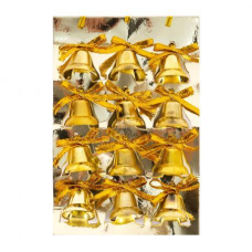 Набор-прикраса “Дзвоник“ з бантиком 12шт пластик ААА23001 KNZ