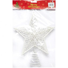 Верхівка для ялинки “Зірка“ 20*22см з глітером LBY23119 KNZ
