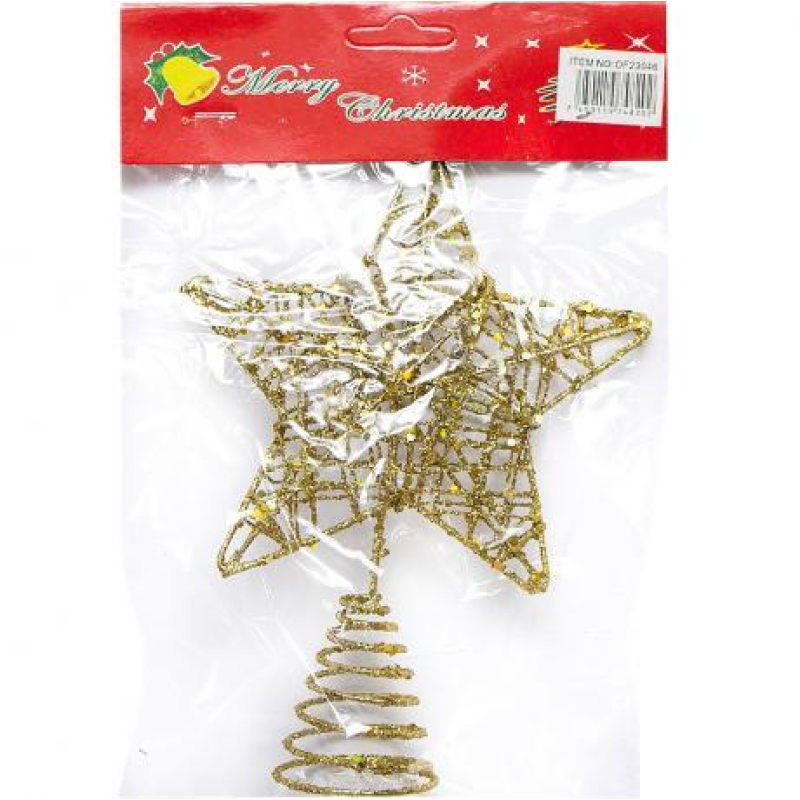 Верхівка “Зірка“ 13*18см із глітером OF23046 KNZ