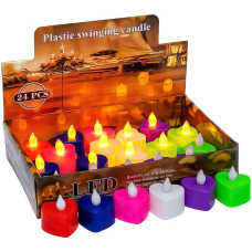 Свічка LED серце 4*4*4см з батарейками KNZ