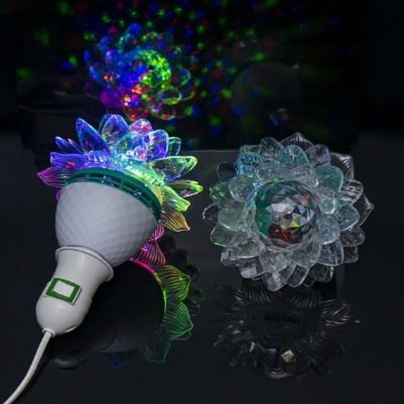 Світлодіодна лампа, що обертається, LED “Квітка“ диско-лампа 13-75 KNZ