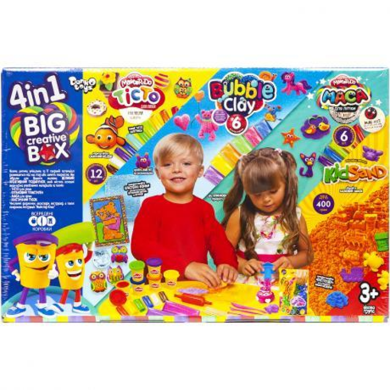 Набір для творчості “4в1 BIG CREATIVE BOX“ укр, BCRB-0O1-01U KNZ