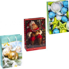 Пакет кольоровий середній “Новий Рік“ 27х16х5 см 3006 KNZ