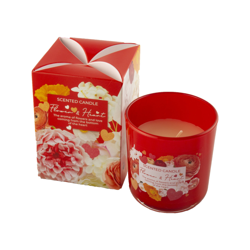 Ароматична свічка “Flower and Heart“ 74216 KNZ Ароматична свічка “Flower and Heart“ 74216 KNZ