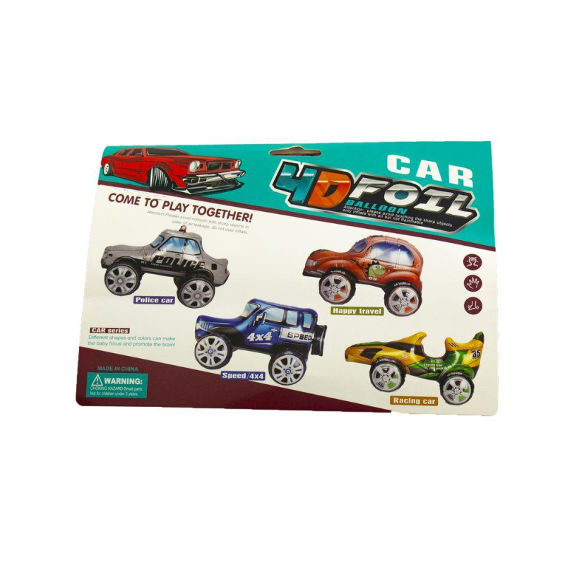 Кулька фольгована 3D фігурна Джипи YY-F0667 KNZ Кулька фольгована 3D фігурна Джипи YY-F0667 KNZ