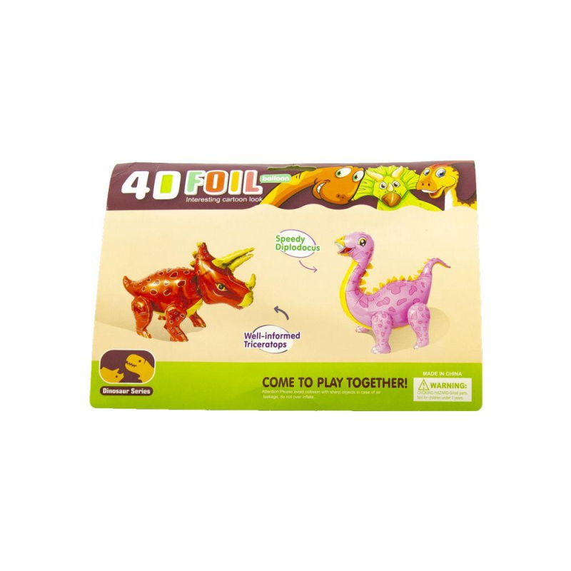 Кулька фольгована 3D фігурна Динозавр 57*92см YY-F0522 KNZ