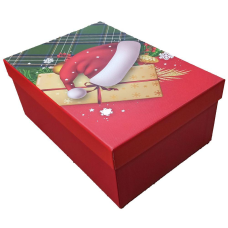 Подарункова новорічна коробка прямокутна - у наборі - 3шт 11382-57-44 KNZ