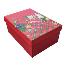 Подарункова новорічна коробка прямокутна - у наборі - 3шт 11382-57-45 KNZ