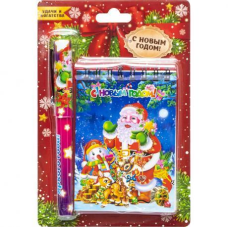 Набір подарунковий “Новорічний блокнот А7 з ручкою“ KNZ