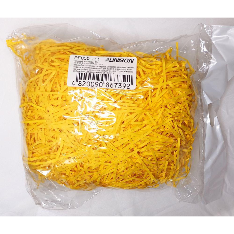 Паперовий наповнювач 50г помаранчевий PF050-11 KNZ