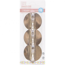 Набір подвійних гачків 3шт самоклеючих D6,5 см KNZ