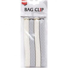 Набір затискачів для пакетів 4шт 14*1,5*1,2см KNZ