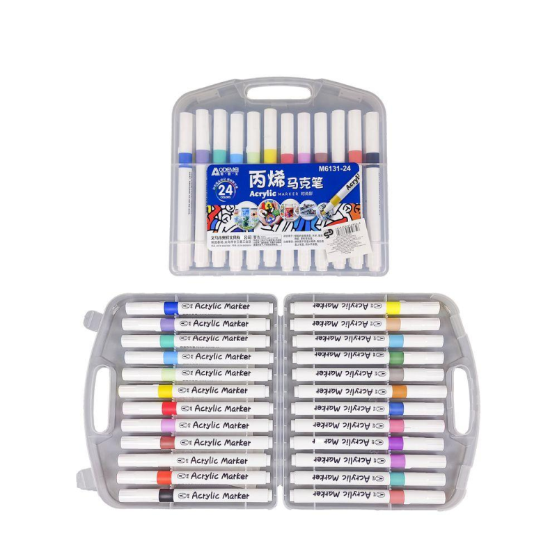 Набір акрилових скетчмаркерів Aodemei 24шт 6131-24M KNZ
