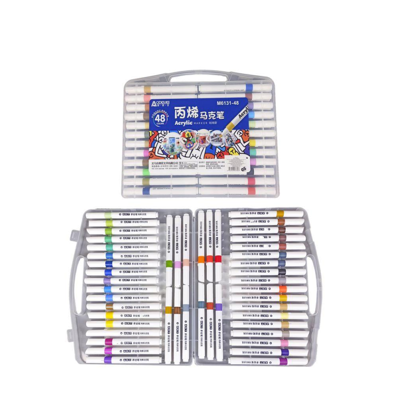 Набір акрилових скетчмаркерів Aodemei 48шт 6131-48M KNZ