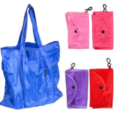 Сумка складна - гаманець однотонна кнопка 44*56см KNZ