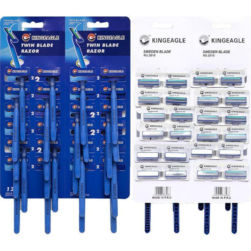 Бритва одноразова 2 леза на блістері 24 шт KNZ