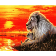Картина за номерами “Король Лев“ 40*50см 3242 KNZ